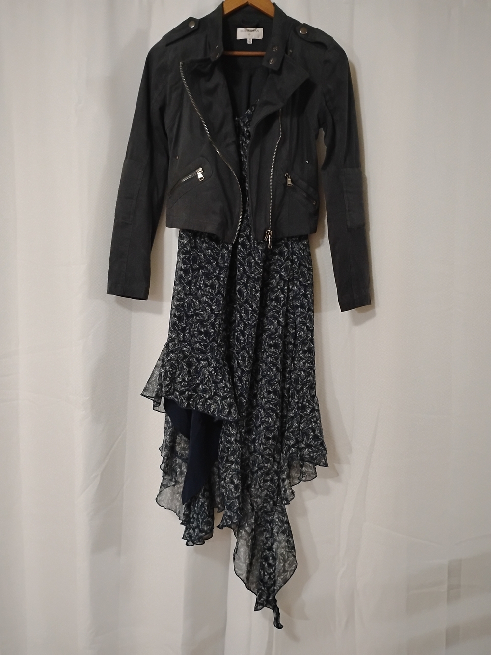 Arizona Jean Co Butterfly Asymmetrical Hem Dress